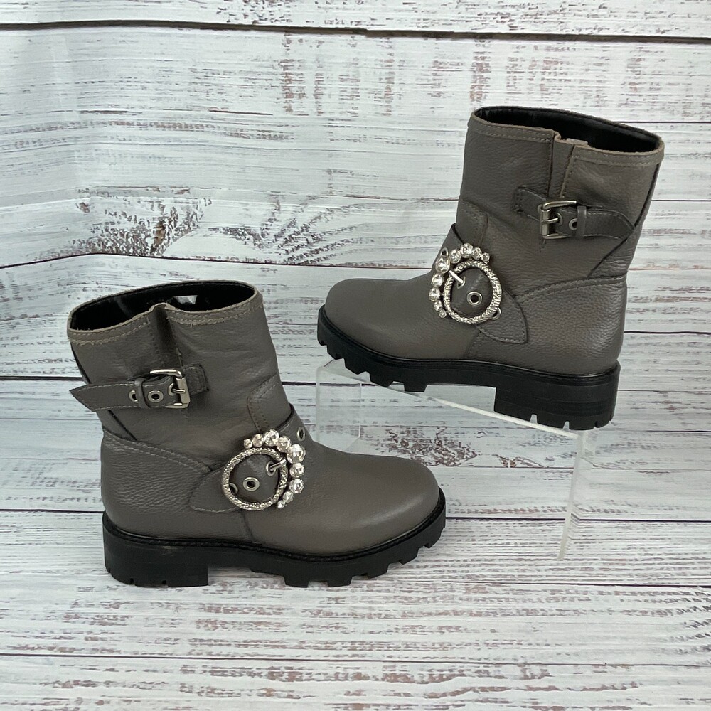 Karl Lagerfeld Paris Marceau Womens Sz 7M Ankle Boots Gray
